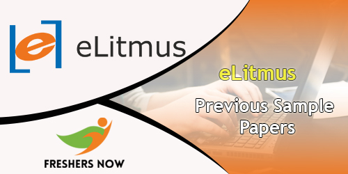 eLitmus Previous Sample Papers eLitmus Previous Sample Papers