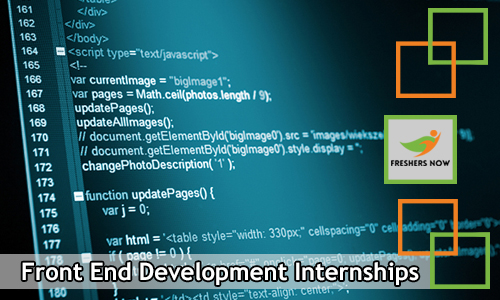 Front End Development Internships