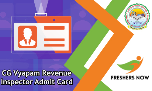 CG Vyapam Revenue Inspector Admit Card CG Vyapam Revenue Inspector Admit Card