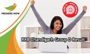 RRB Chandigarh Group D Result RRB Chandigarh Group D Result
