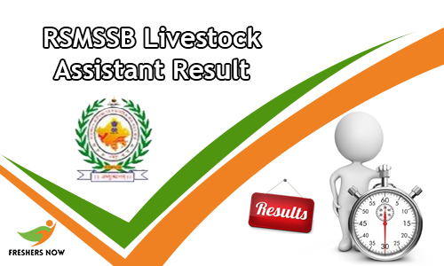 RSMSSB Livestock Assistant Result RSMSSB Livestock Assistant Result