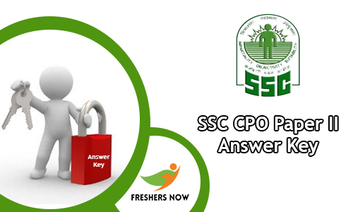 SSC CPO Paper II Answer Key SSC CPO Paper II Answer Key