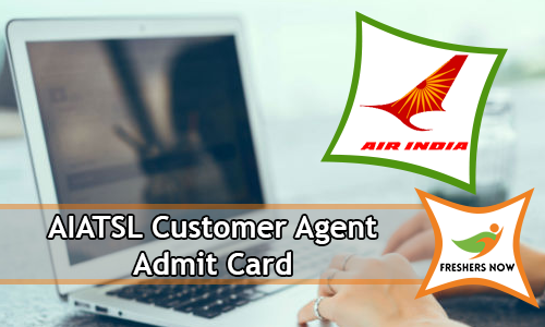 AIATSL Customer Agent Admit Card AIATSL Customer Agent Admit Card