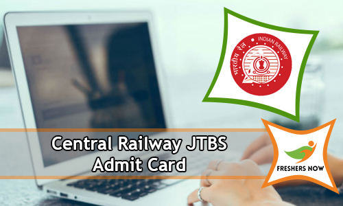 Central Railway JTBS Admit Card Central Railway JTBS Admit Card