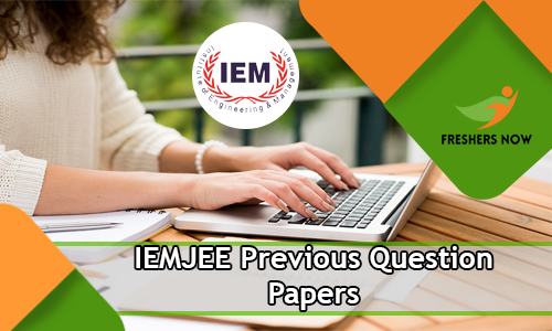 IEMJEE Previous Question Papers IEMJEE Previous Question Papers