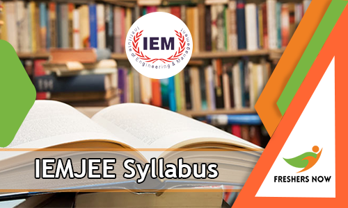 IEMJEE Syllabus IEMJEE Syllabus