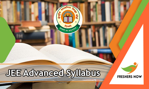 JEE Advanced Syllabus JEE Advanced Syllabus