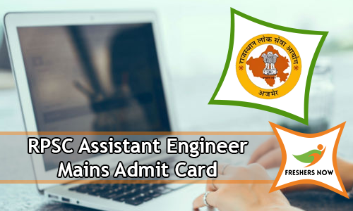 RPSC Assistant Engineer Mains Admit Card RPSC Assistant Engineer Mains Admit Card