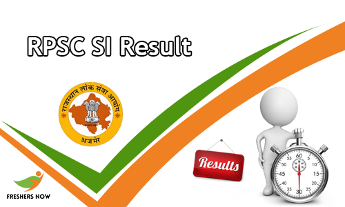 RPSC SI Result RPSC SI Result
