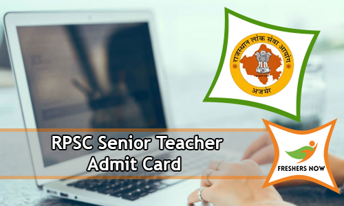 RPSC Senior Teacher Admit Card RPSC Senior Teacher Admit Card