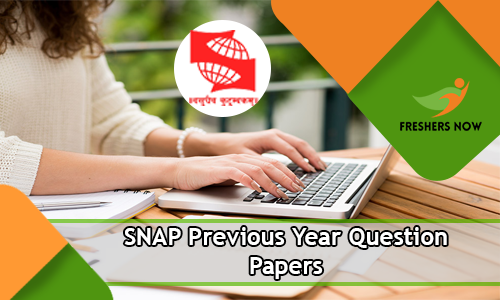 SNAP Previous Year Question Papers SNAP Previous Year Question Papers