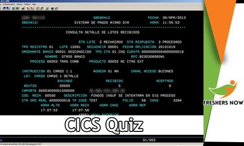 CICS Quiz CICS Quiz