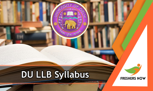 DU LLB Syllabus DU LLB Syllabus