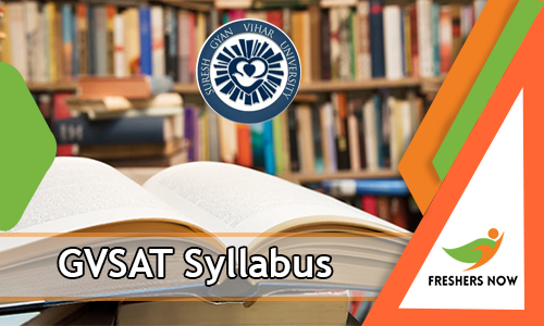 GVSAT Syllabus GVSAT Syllabus