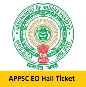 APPSC Extension Officer Hall Ticket APPSC Extension Officer Hall Ticket