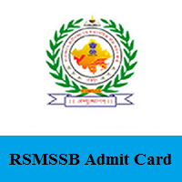 RSMSSB Admit Card RSMSSB Admit Card