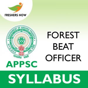 APPSC Forest Beat Officer Syllabus 2019 APPSC Forest Beat Officer Syllabus 2019