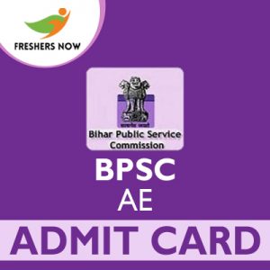 BPSC AE admission card