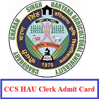 CCS HAU Clerk Admit Card CCS HAU Clerk Admit Card