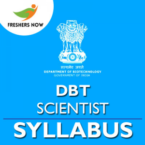 DBT Scientist 'C' Syllabus 2019 DBT Scientist 'C' Syllabus 2019
