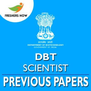 DBT Scientist Previous Papers DBT Scientist Previous Papers