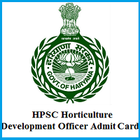 HPSC Horticulture Development Officer Admit Card 2019 HPSC Horticulture Development Officer Admit Card 2019