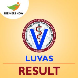 LUVAS Result 2019 LUVAS Result 2019