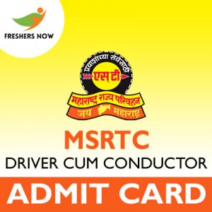 MSRTC Driver Cum Conductor Admit Card 2019 MSRTC Driver Cum Conductor Admit Card 2019