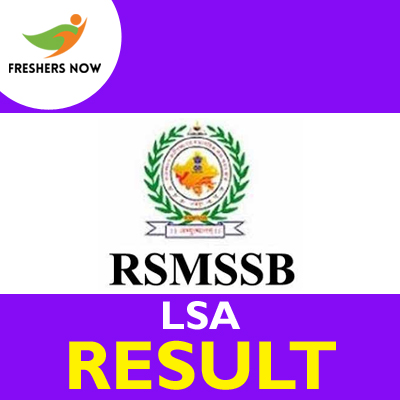 RSMSSB LSA result