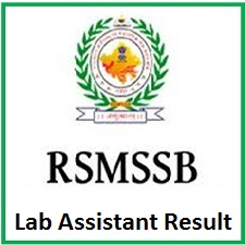 RSMSSB Lab Assistant Result 2019 RSMSSB Lab Assistant Result 2019