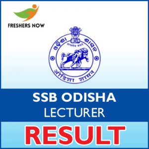 SSB Odisha Lecturer Result 2019 SSB Odisha Lecturer Result 2019
