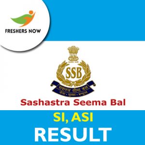 SSB SI ASI Result 2019 SSB SI ASI Result 2019