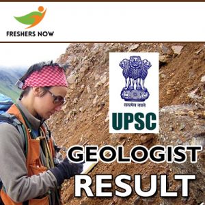 UPSC Geologist Result 2019 UPSC Geologist Result 2019