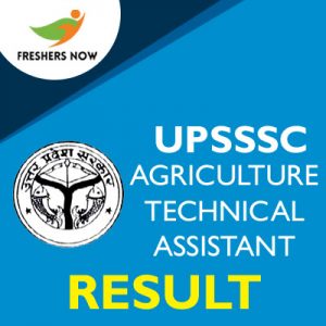 UPSSSC Agriculture Technical Assistant Result 2019 UPSSSC Agriculture Technical Assistant Result 2019