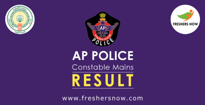 Ap Police Constable Mains Result 2019 Released Cut Off Merit List