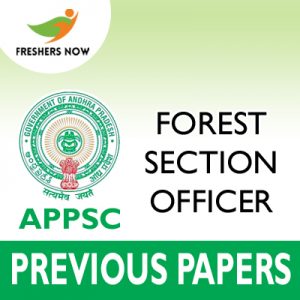 APPSC Forest Section Officer Previous Papers APPSC Forest Section Officer Previous Papers