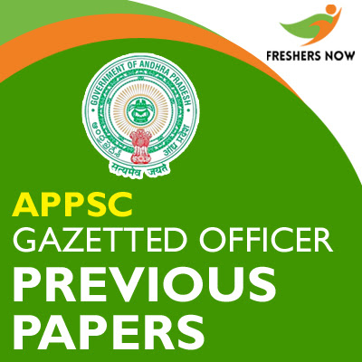 Past documents from the official APPSC official