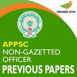 APPSC Non-Gazetted Officer Previous Papers APPSC Non-Gazetted Officer Previous Papers