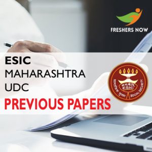 ESIC Maharashtra UDC Previous Papers ESIC Maharashtra UDC Previous Papers