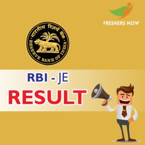 RBI JE Result 2019 RBI JE Result 2019