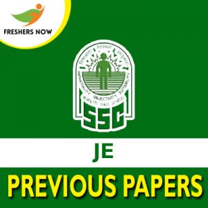 SSC JE Previous Papers SSC JE Previous Papers