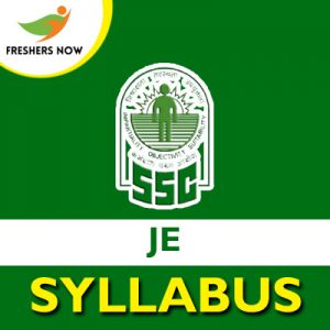 SSC JE Syllabus 2019 SSC JE Syllabus 2019