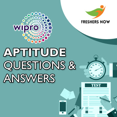 Wipro Aptitude Questions and Answers