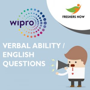 Wipro Verbal English Questions and Answers Wipro Verbal English Questions and Answers