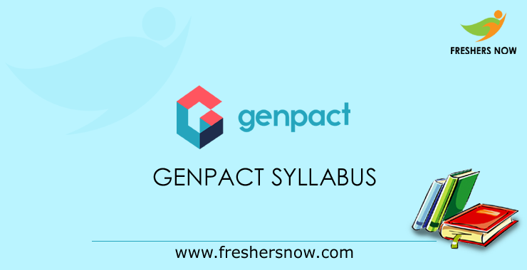 Genpact Syllabus Genpact Syllabus