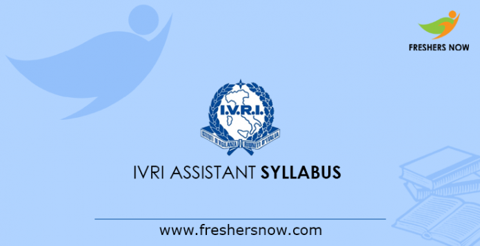 IVRI Assistant Syllabus 2019 IVRI Assistant Syllabus 2019
