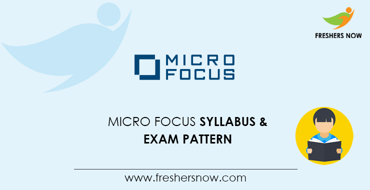 Micro Focus Syllabus 2020 Micro Focus Syllabus 2020