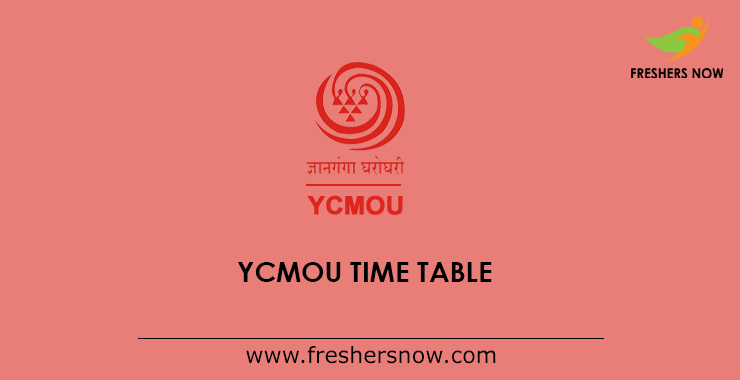 YCMOU Exam Time Table YCMOU Exam Time Table