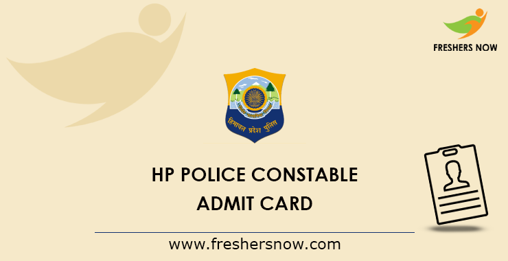 एचपी पुलिस कांस्टेबल एडमिट कार्ड