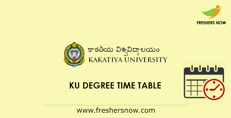 KU Degree Time Table KU Degree Time Table